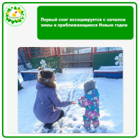 Первый снег ассоциируется с началом зимы и приближающимся Новым годом Первый снег ассоциируется с началом зимы и приближающимся Новым годом.